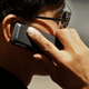A man talking on a cell phone in San Francisco, 2010.